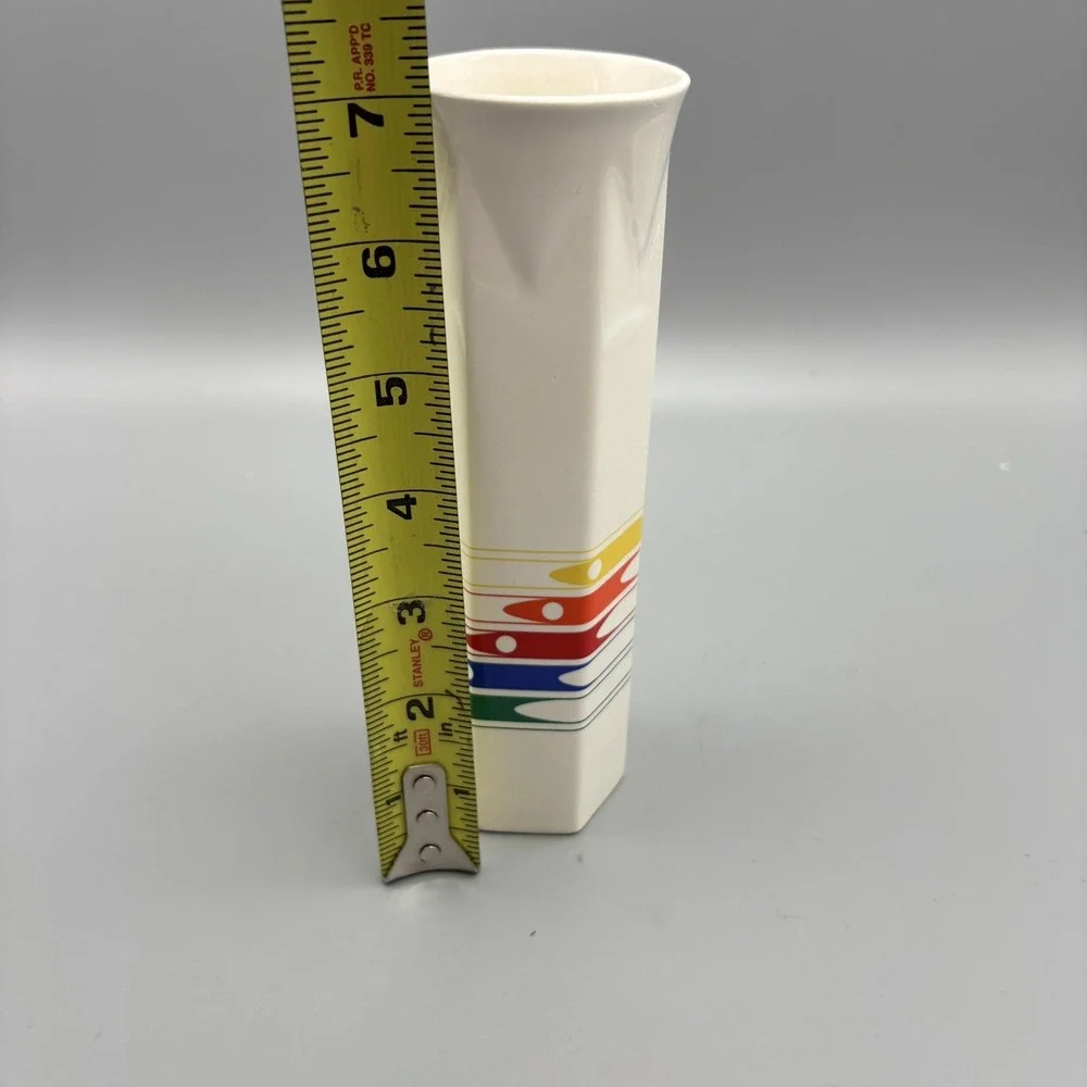 Vintage FTD Rainbow Vase 7